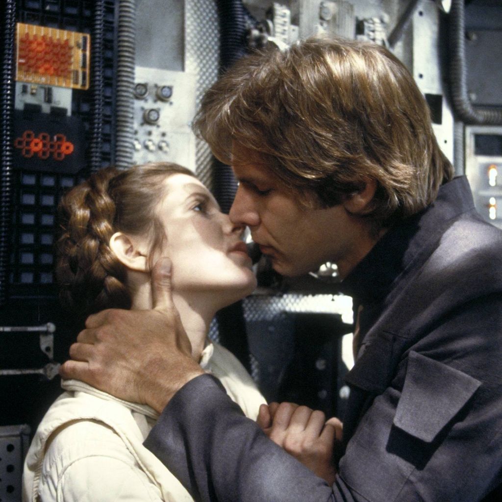 Prinzessin Leia und Han Solo in "Star Wars: Episode V – Das Imperium schlägt zurück" (1980), Regie: Irvin Kershner