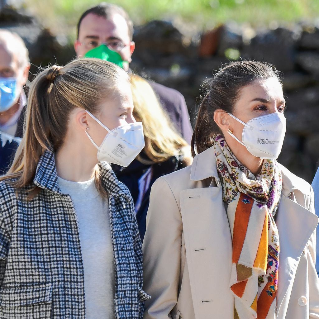 Prinzessin Leonor, Königin Letizia und Prinzessin Sofía, Oktober 2021
