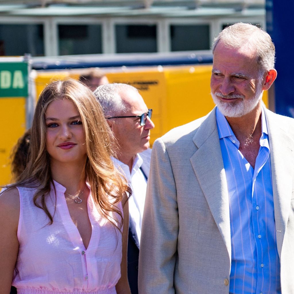 Prinzessin Leonor und König Felipe VI. beim Formel‑1‑Grand Prix von Spanien in Madrid