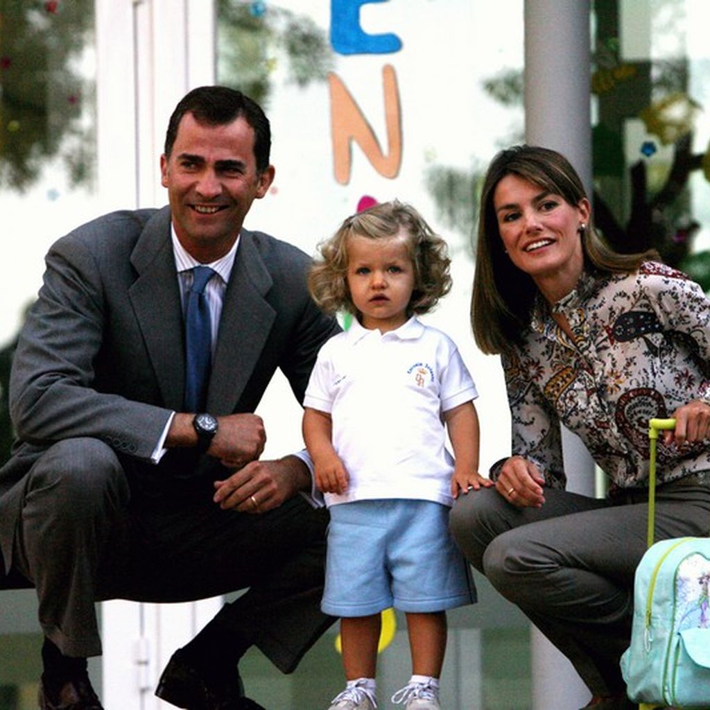 König Felipe von Spanien mit seiner Frau Letizia und seiner Tochter Leonor