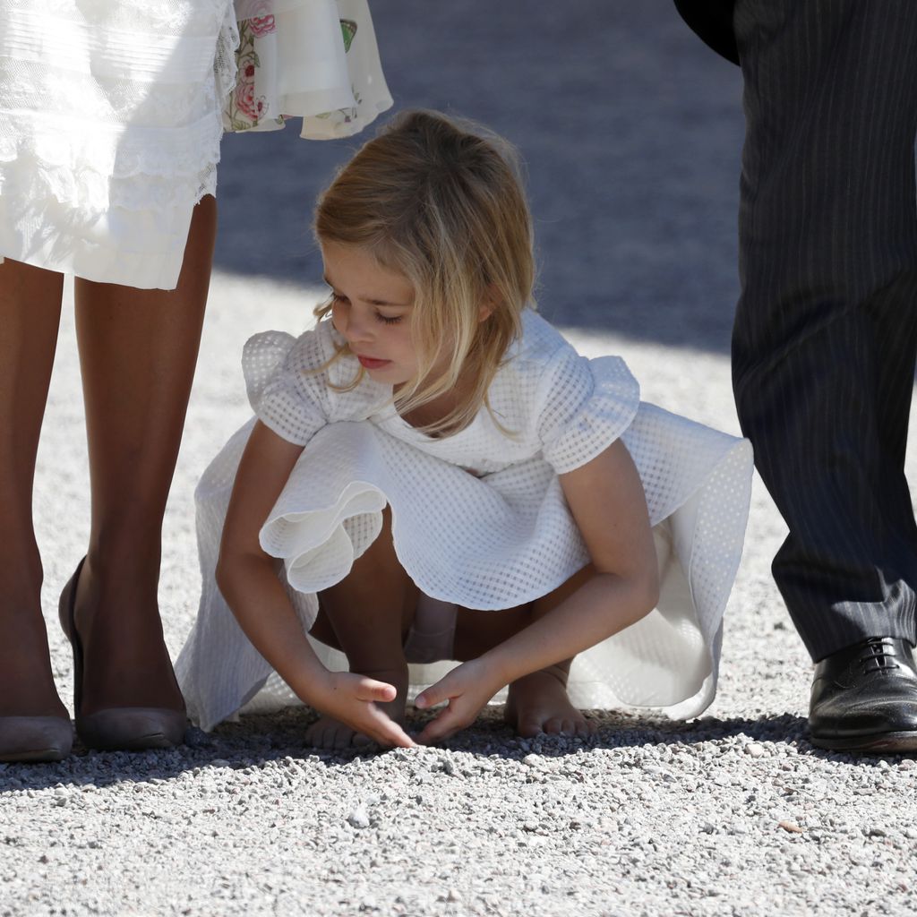 Prinzessin Leonore von Schweden bei der Taufe von Adrienne