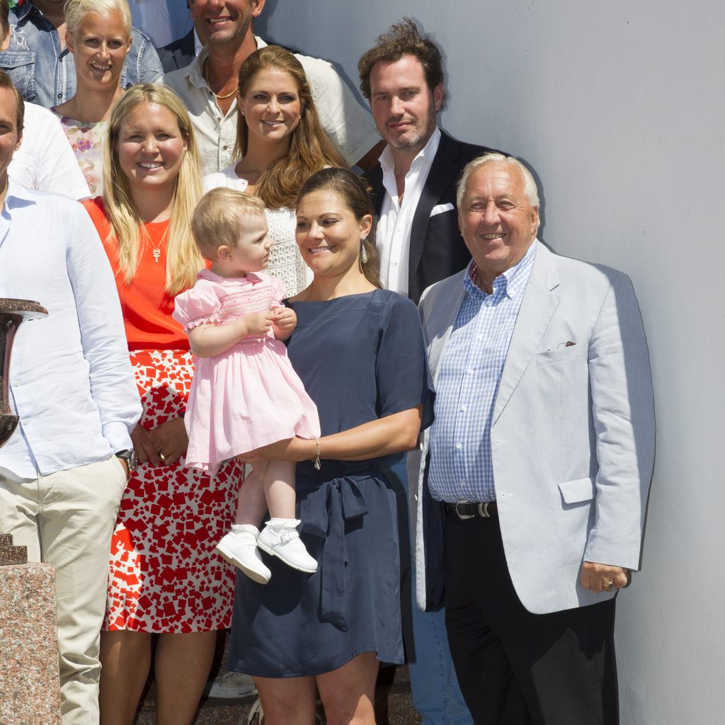 Prinzessin Madeleine mit Ehemann Chris O'Neill, Prinzessin Estelle, Kronprinzessin Victoria und Kay