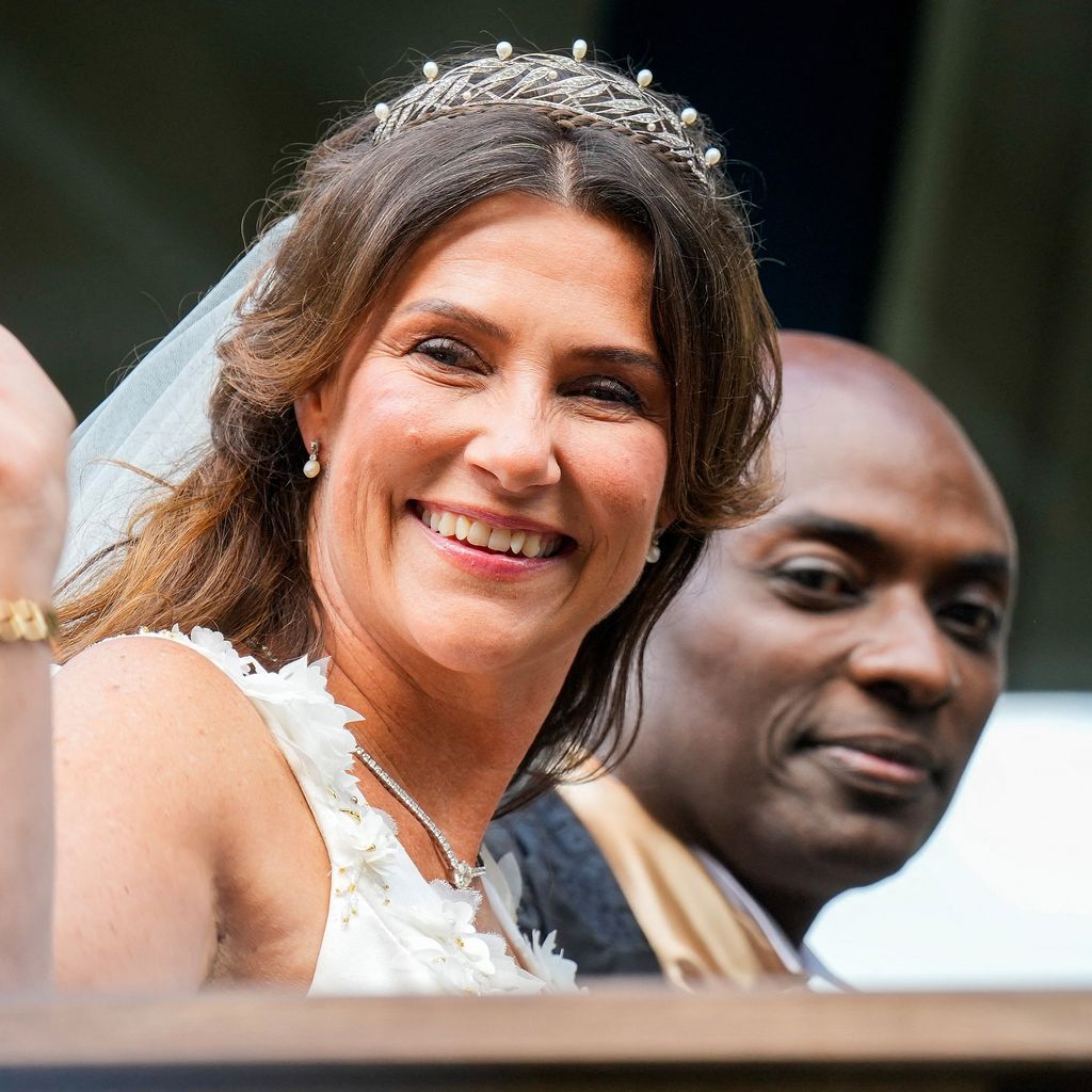 Prinzessin Märtha Louise und Durek Verrett treffen zur Hochzeitsfeier im Hotel Union in Geiranger ein, August 2024