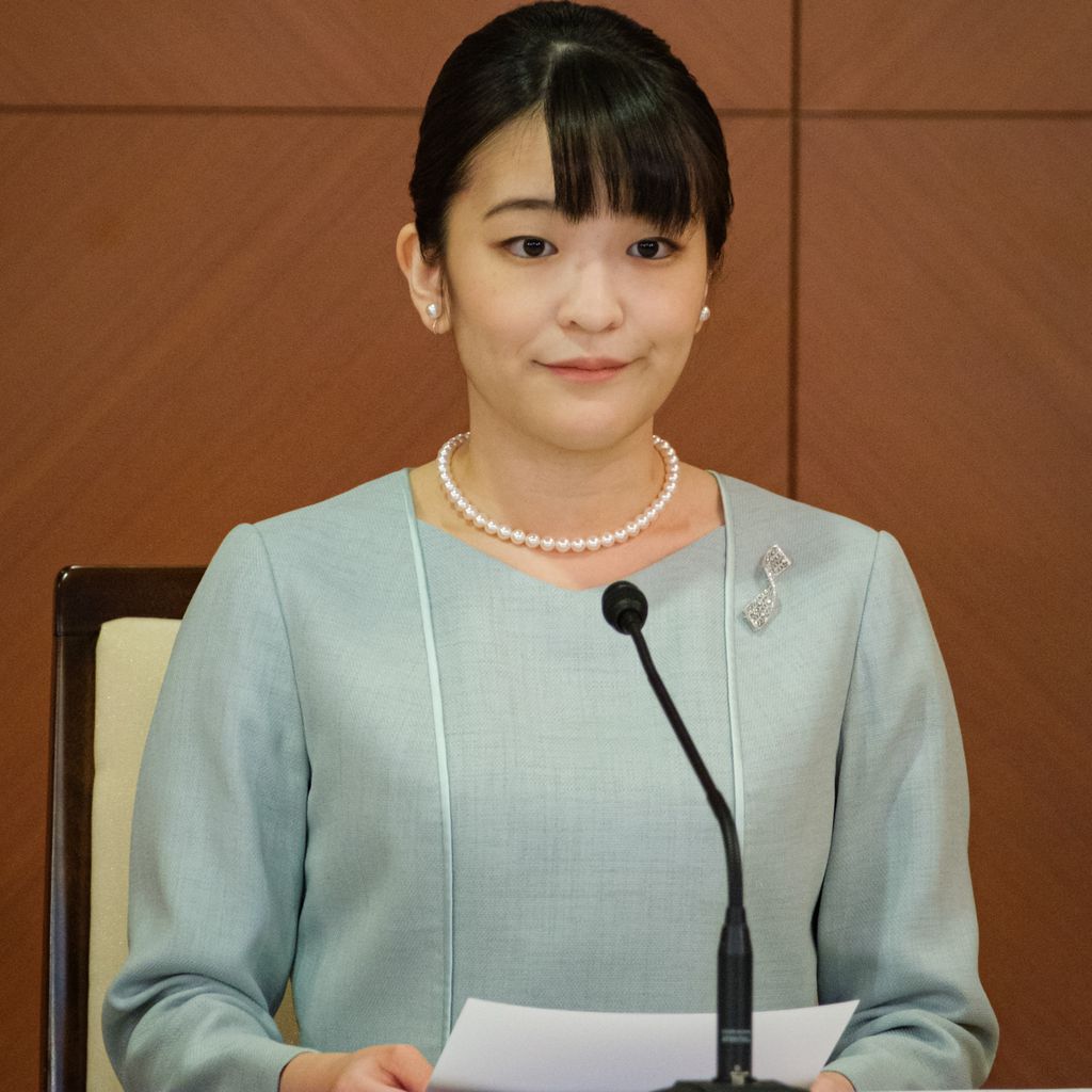Prinzessin Mako von Japan bei einer Pressekonferenz, Oktober 2021