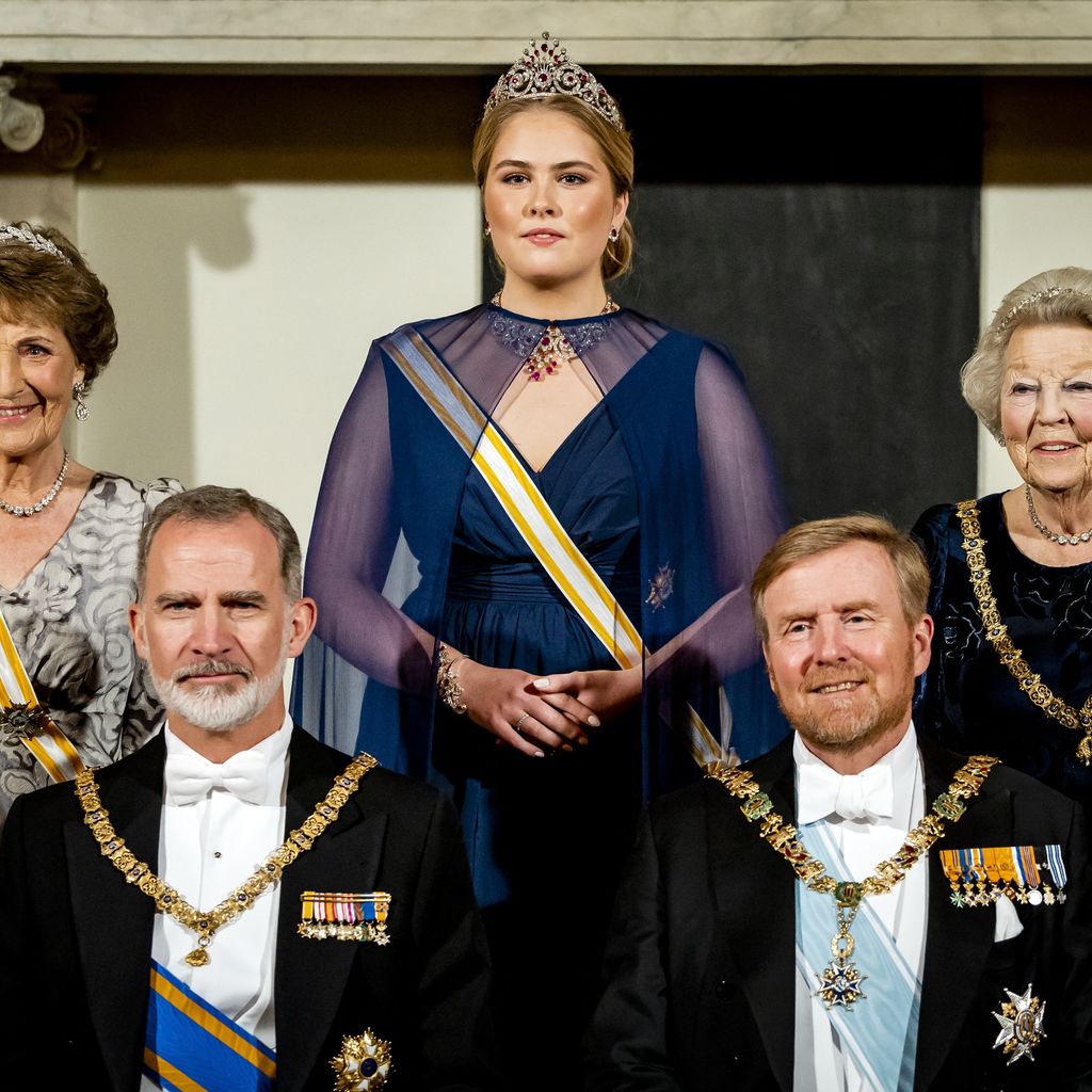 Prinzessin Margriet, Prinzessin Amalia, Prinzessin Beatrix, König Felipe und König Willem-Alexander