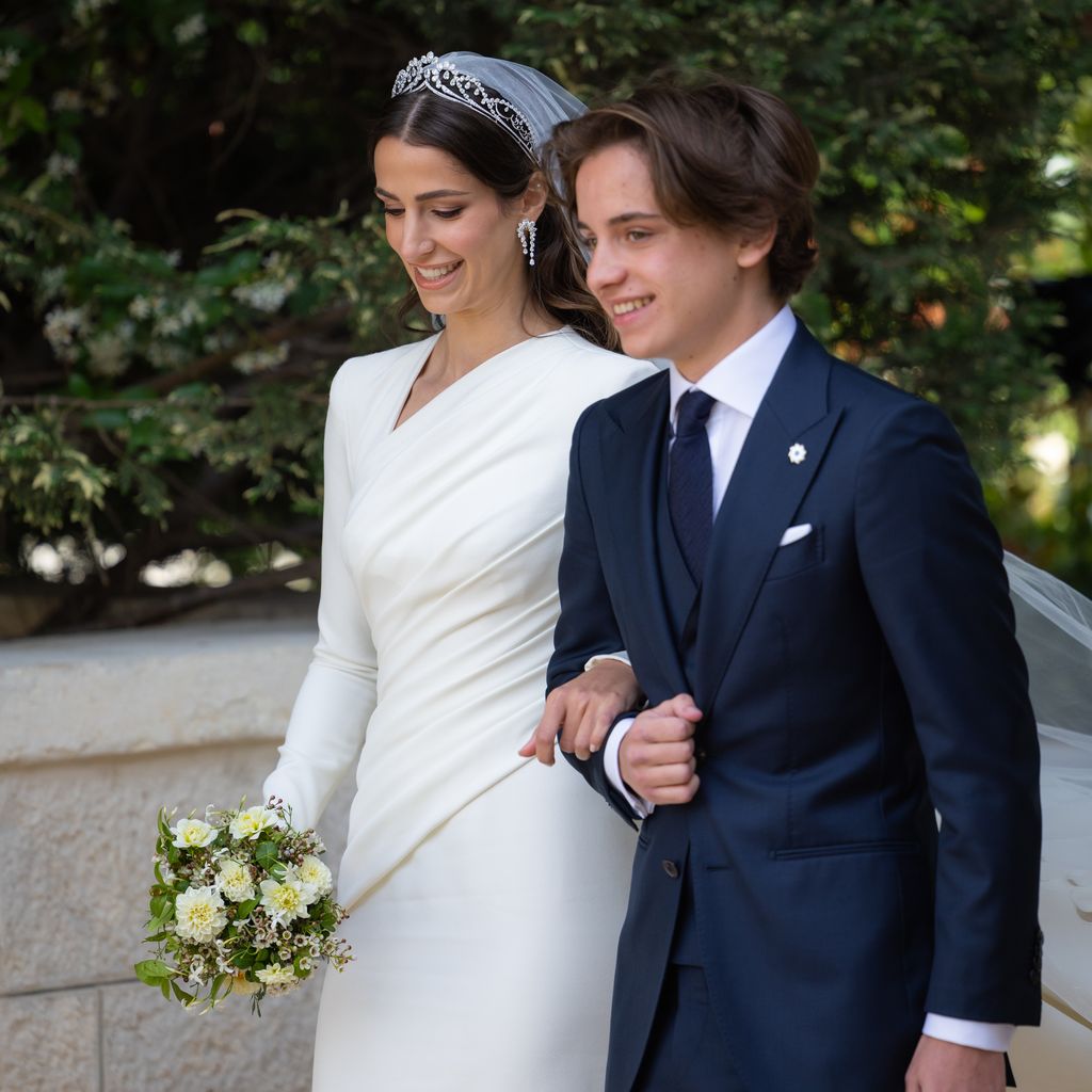 Prinzessin Rajwa Al Hussein bei ihrer Hochzeit