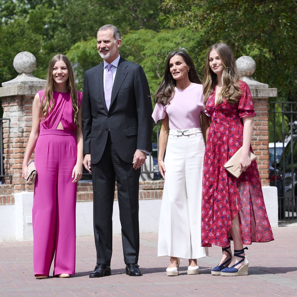 Prinzessin Sofía, König Felipe, Königin Letizia und Prinzessin Leonor von Spanien