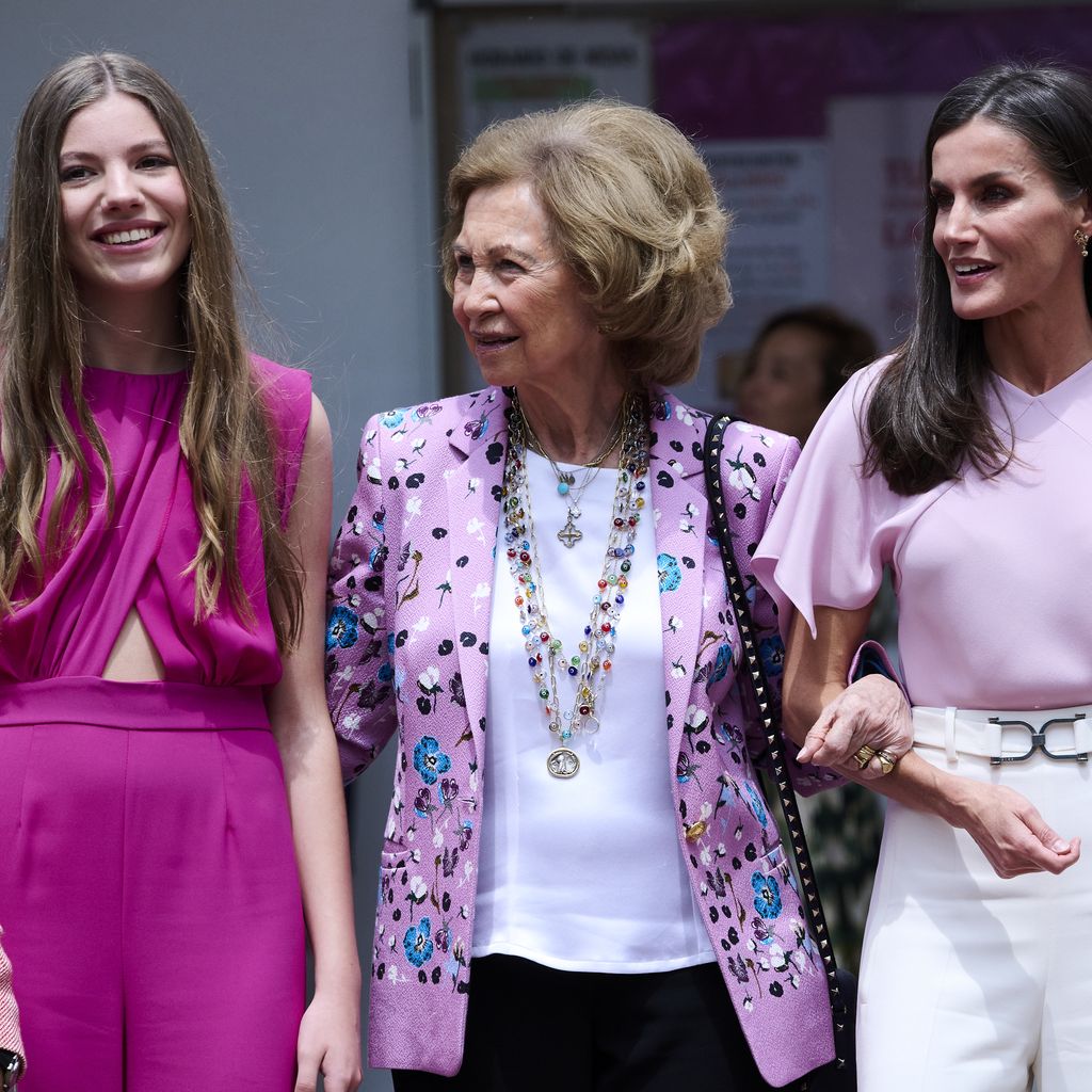 Prinzessin Sofia, Königin Sofia, Königin Letizia und Prinzessin Leonor im Mai 2023
