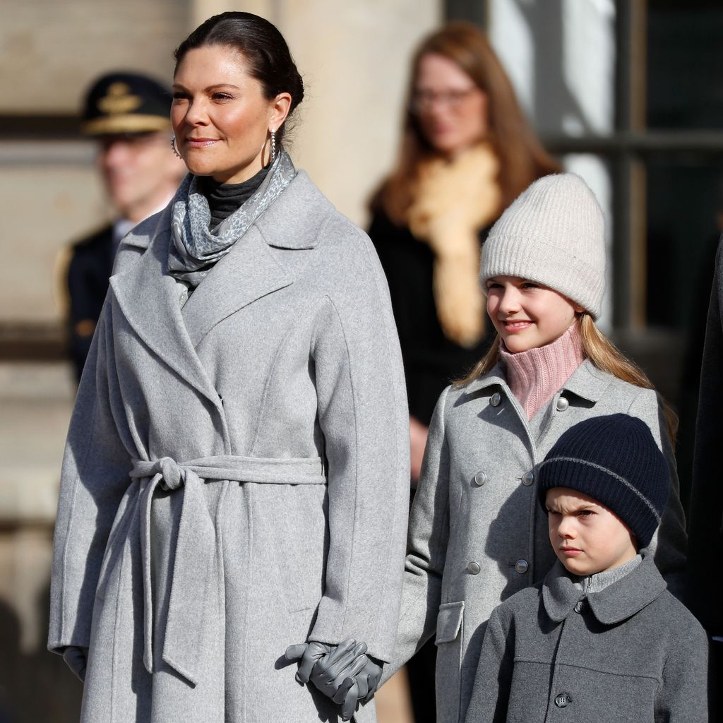 Prinzessin Victoria mit ihren Kindern Estelle und Oscar