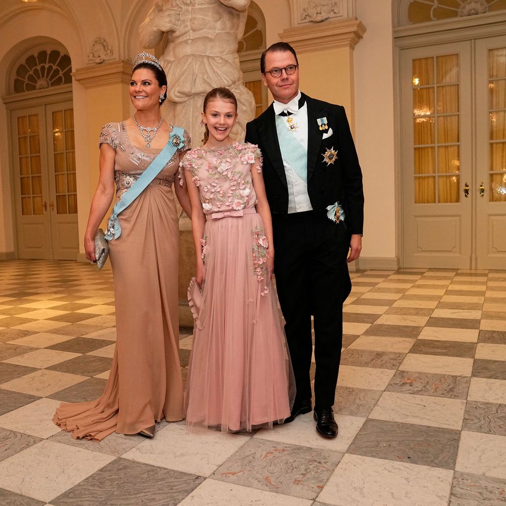 Prinzessin Victoria, Prinzessin Estelle und Prinz Daniel von Schweden, Oktober 2023