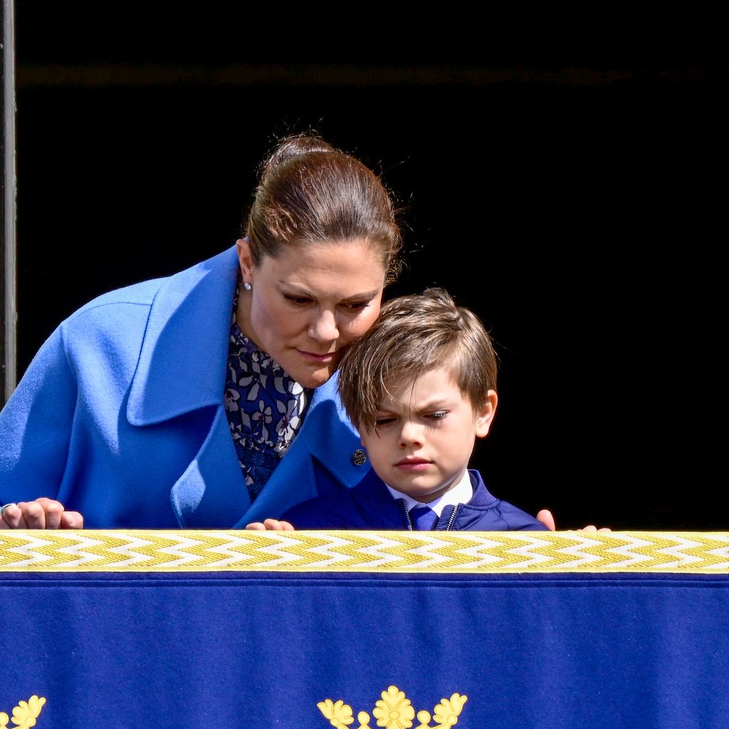 Prinzessin Victoria und ihr Sohn Prinz Oscar im April 2023