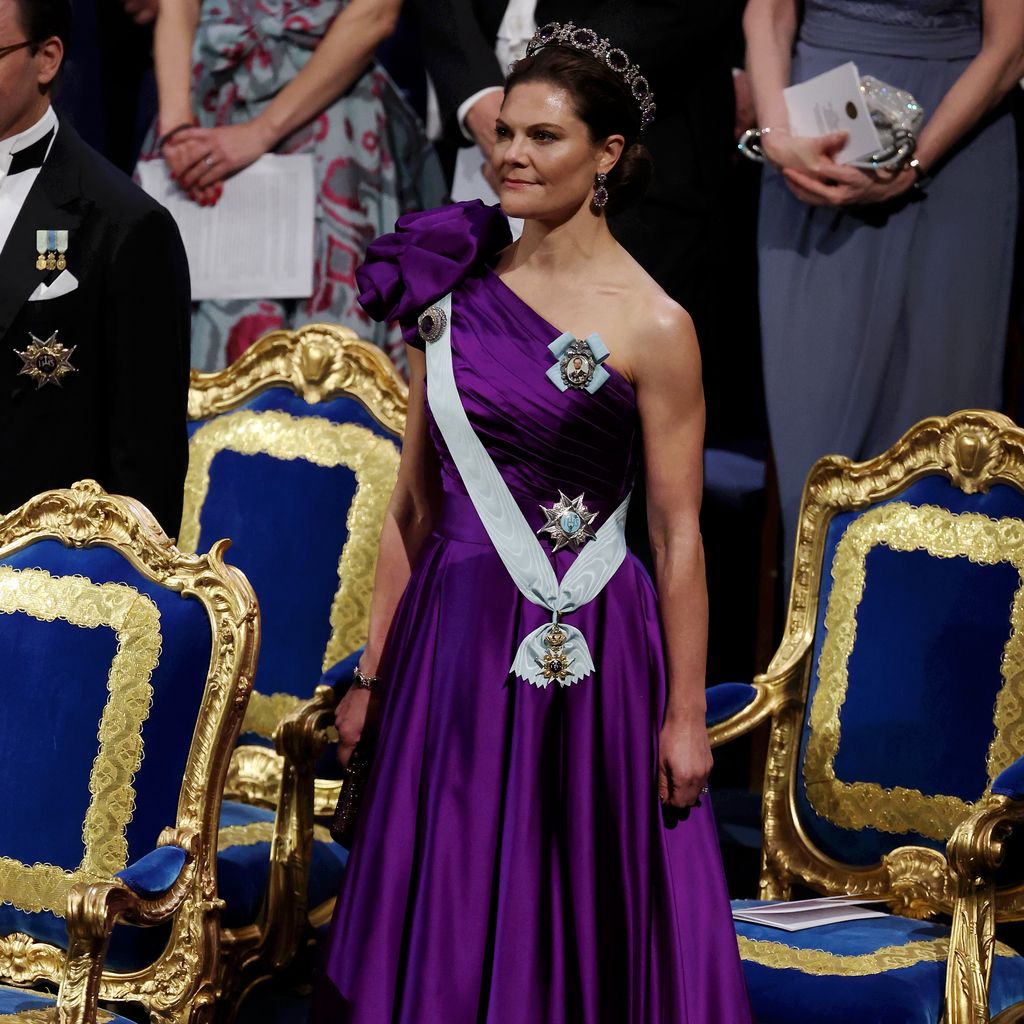 Prinzessin Victoria von Schweden im Dezember 2023 bei der Nobelpreisverleihung