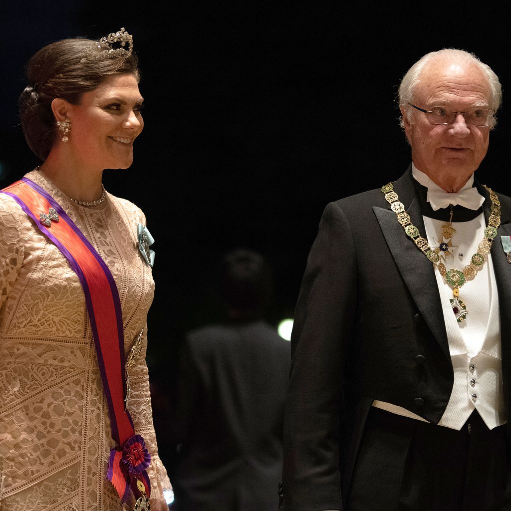Prinzessin Victoria von Schweden und König Carl Gustaf von Schweden, 2019