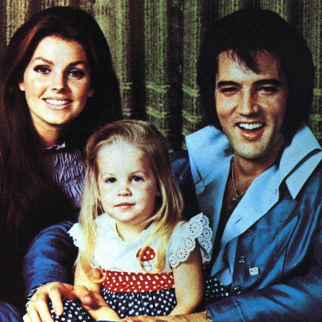 Priscilla, Lisa Marie und Elvis Presley in den 70ern