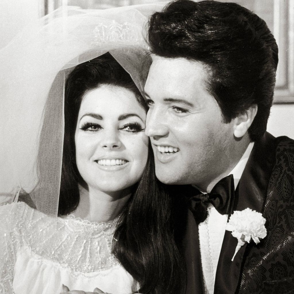Priscilla Presley und Elvis bei ihrer Hochzeit 1967