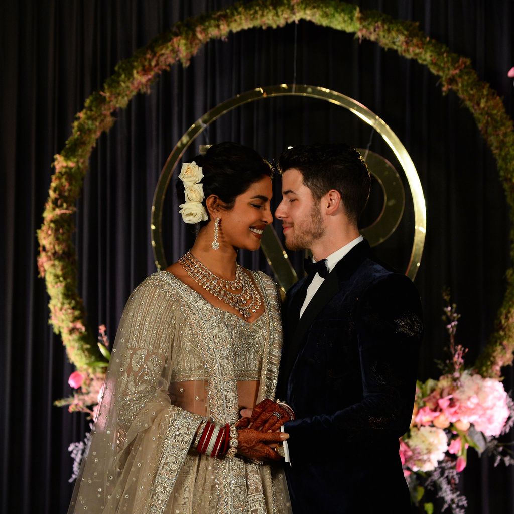 Priyanka Chopra und Nick Jonas bei ihrem Hochzeitsempfang
