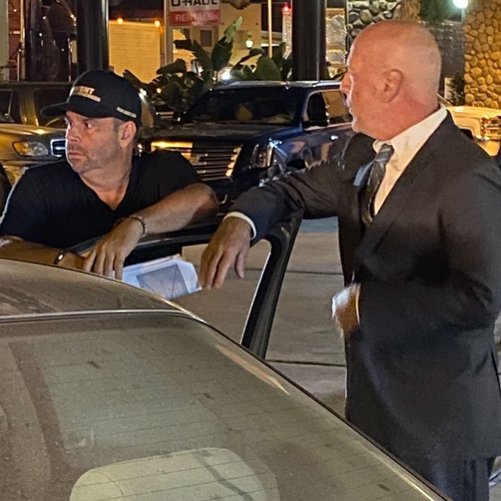 Produzent Randall Emmett und Bruce Willis