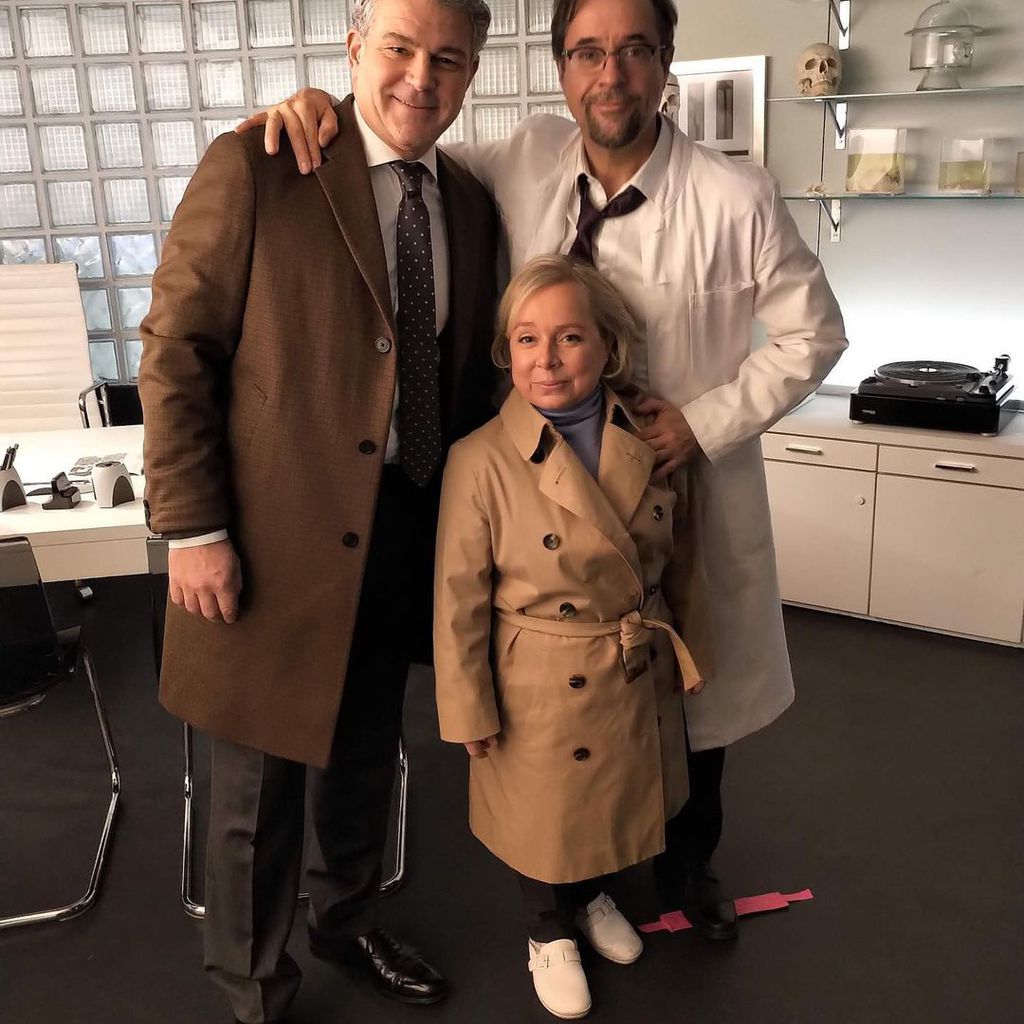 Prof. Dr. Tsokos, Jan Josef Liefers und Christine Urspruch