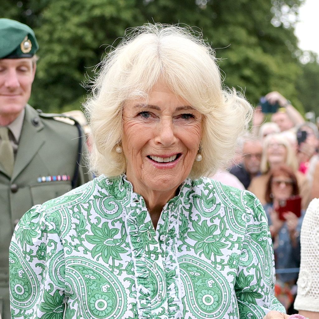 Queen Camilla bei der ersten RHS Sandringham Flower Show auf dem Royal Sandringham Estate in Norfolk