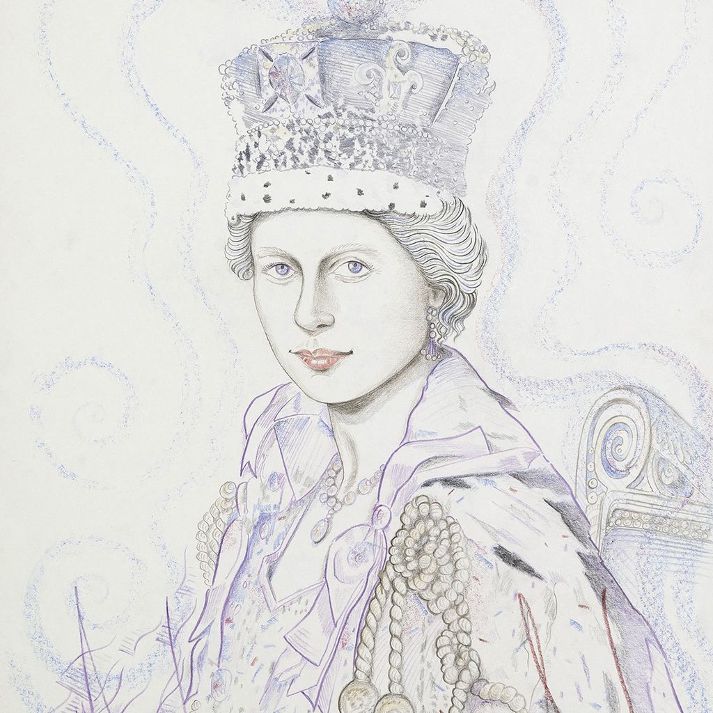 Michael Jacksons Zeichnung von Queen Elizabeth II.