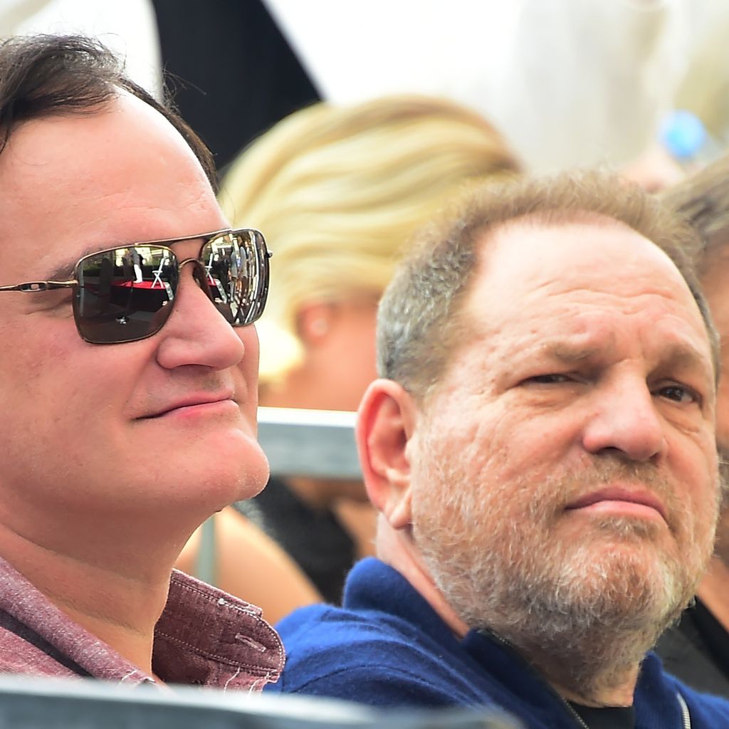 Quentin Tarantino und Harvey Weinstein auf dem Hollywood Walk of Fame, 26. Februar 2016