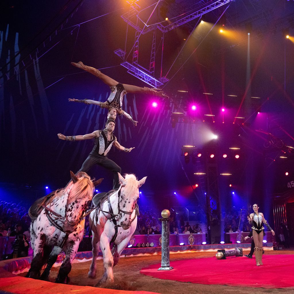 Rene Casselly mit Quincy Azzario und Merrylu, Internationales Zirkusfestival von Monte-Carlo