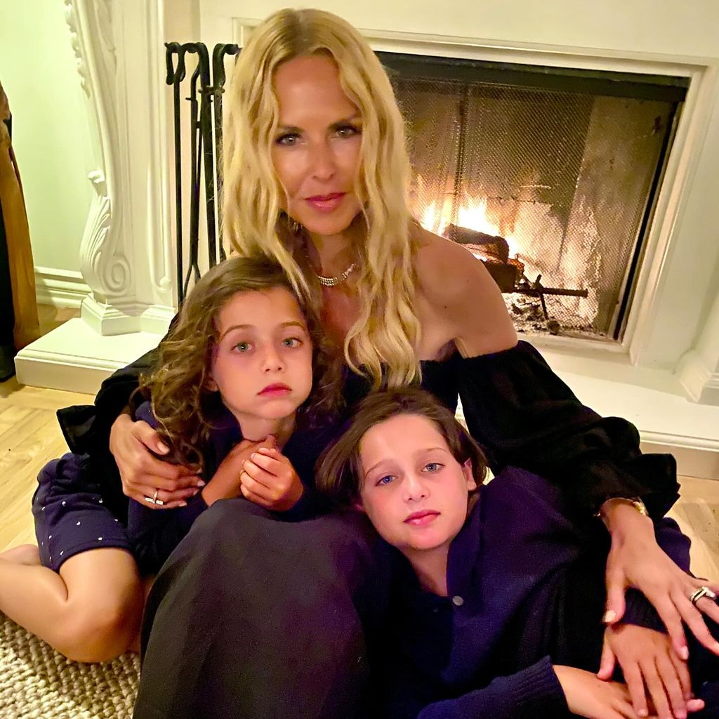 Rachel Zoe mit ihren Kinder Skyler und Kaius