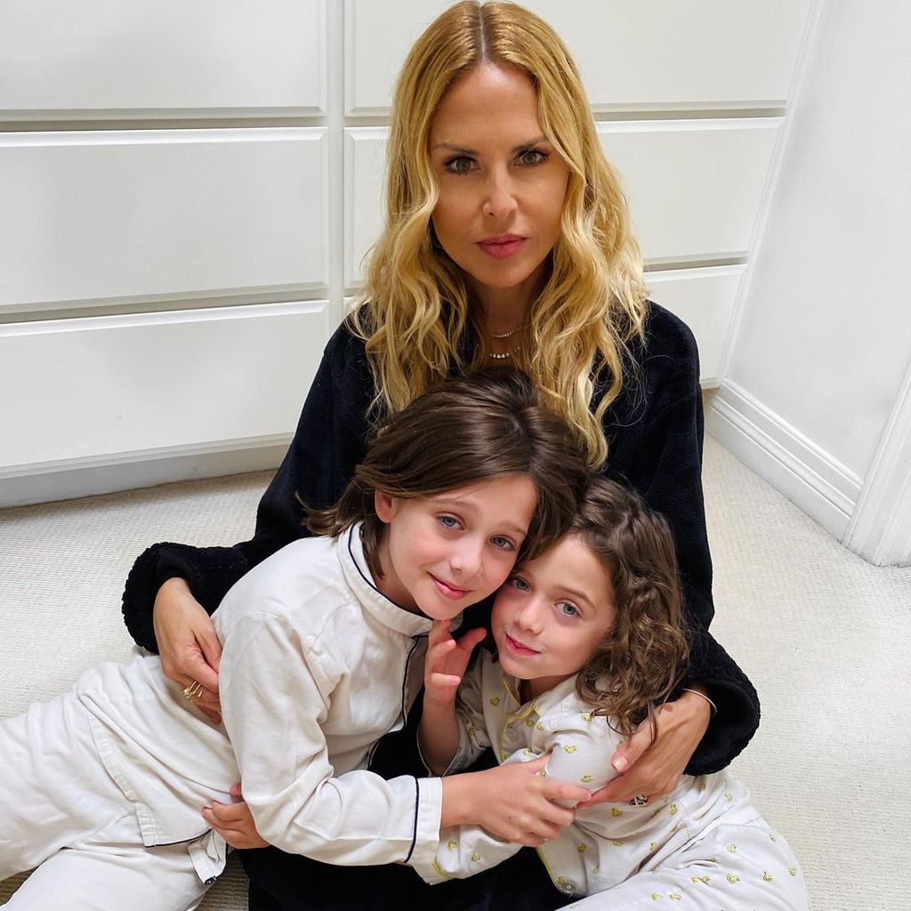 Rachel Zoe mit ihren Söhnen Skyler und Kaius, 2020