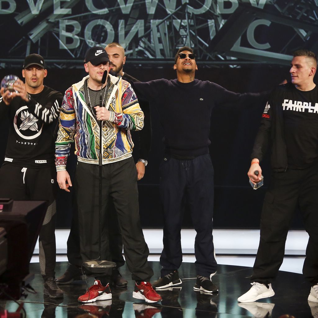 187ers: RAF Camora, SA4, Bonez MC, Maxwell und Gzuz bei 1Live Krone 2016