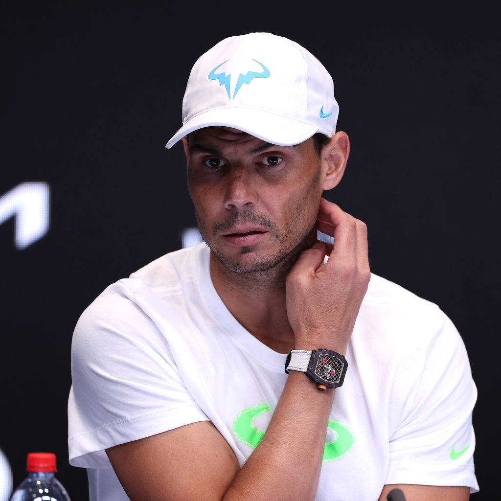 Rafael Nadal auf der Pressekonferenz nach dem Spiel
