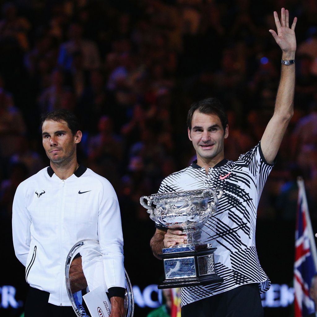 Rafael Nadal & Roger Federer bei den Australian Open 2017