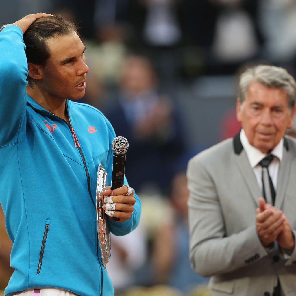 Rafael Nadal und Manolo Santana, 2015