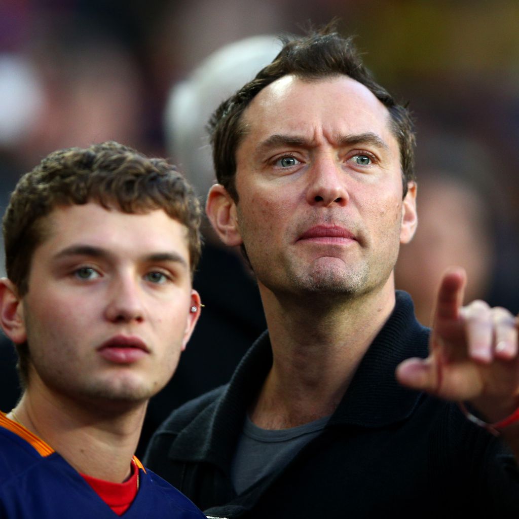 Rafferty und Jude Law im April 2016