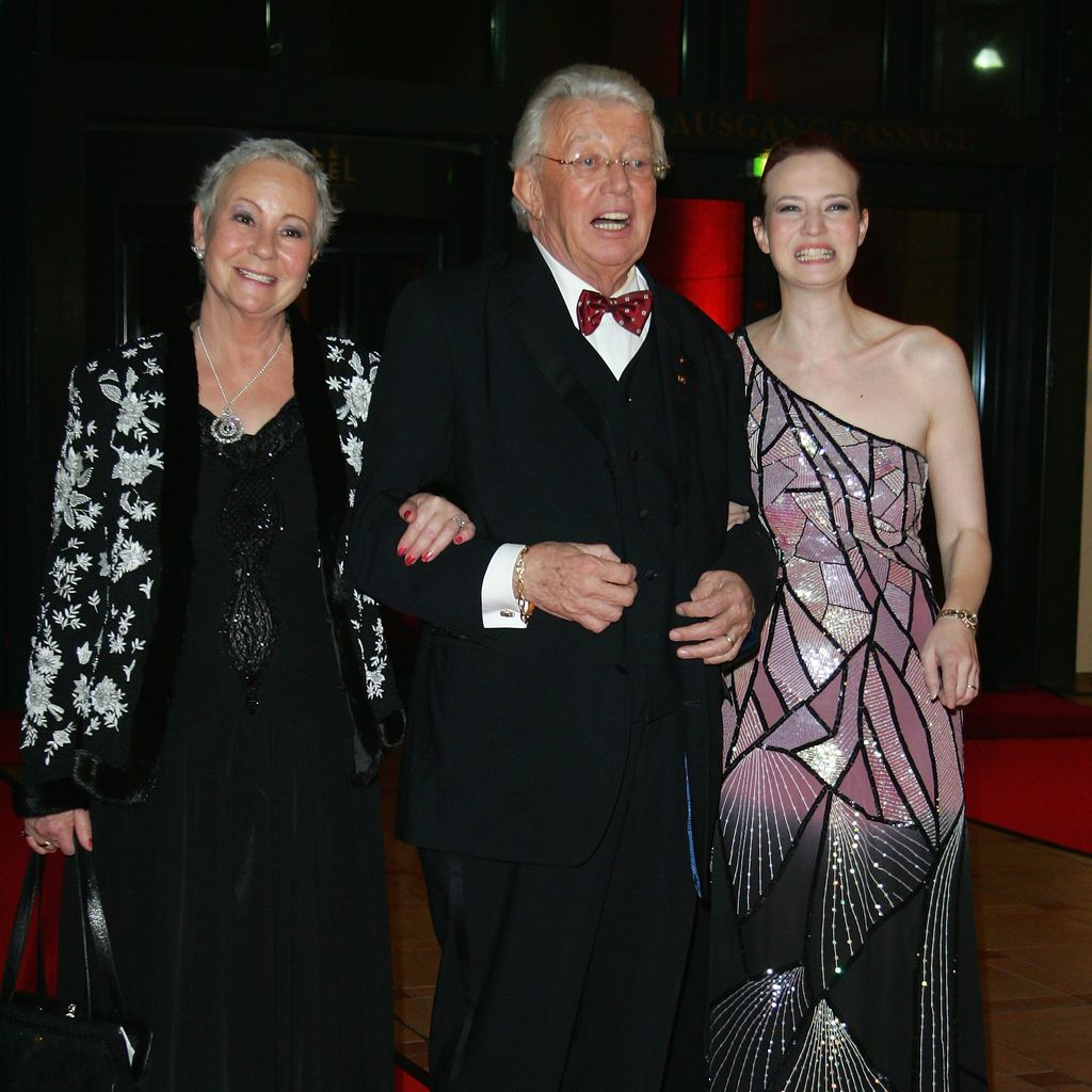 Ragnhild und Dieter Thomas Heck mit ihrer Tochter Saskia, 2007