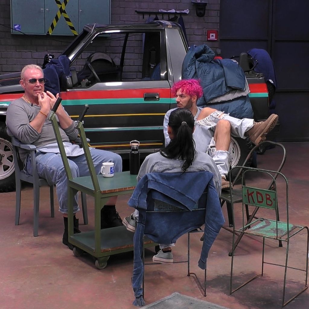 Rainer Gottwald, Sam Dylan und Menderes bei "Promi Big Brother"