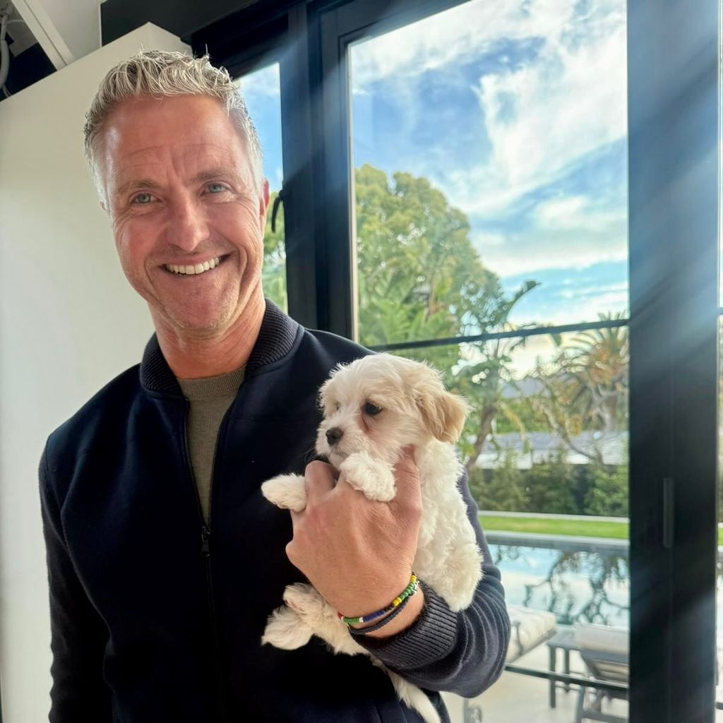 Ralf Schumacher mit seinem Hund George, November 2025
