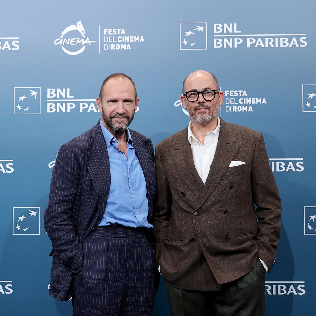 Ralph Fiennes und Edward Berger auf dem Römischen Filmfestival, Oktober 2024, Rom