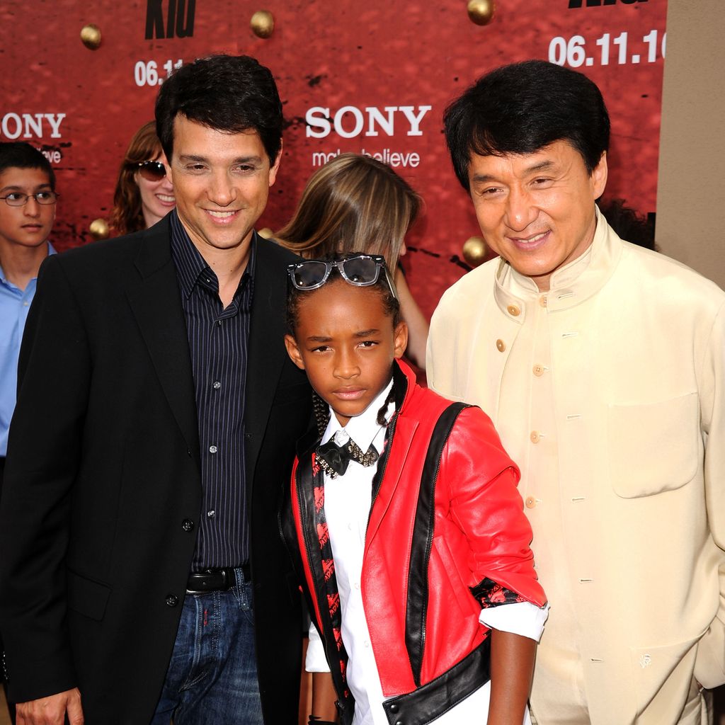 Ralph Macchio mit Jaden Smith und Jackie Chan bei "The Karate Kid" Afterparty 2010
