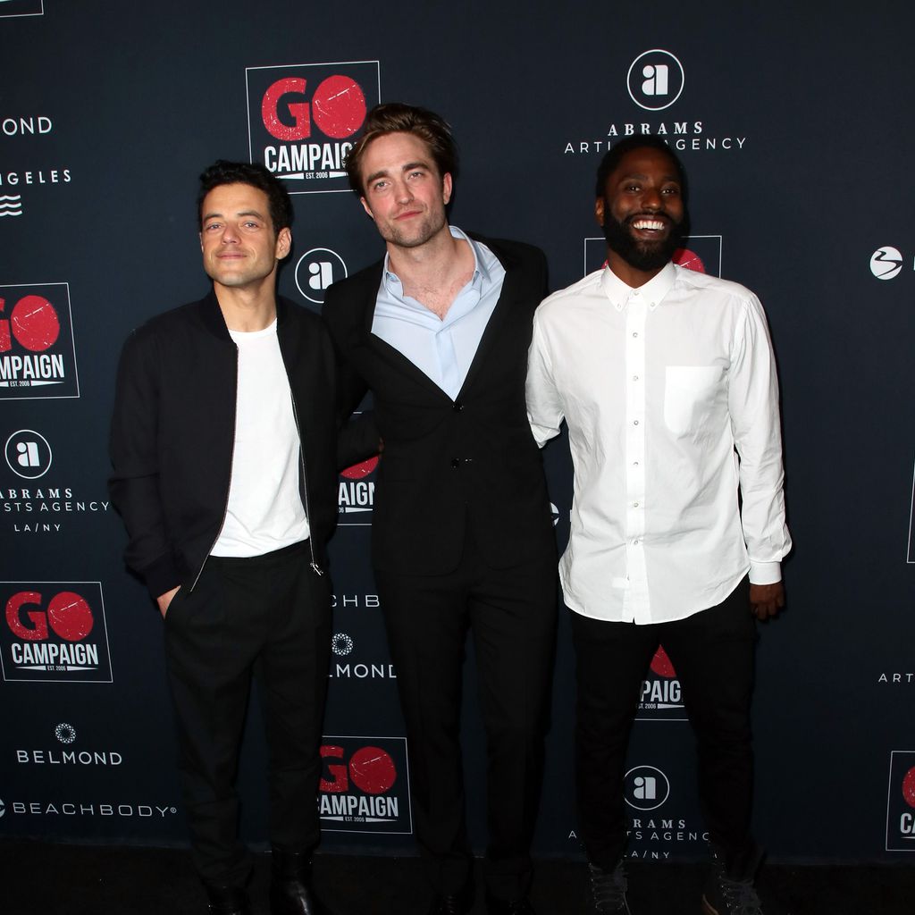 Rami Malek, Robert Pattinson und John David Washington, November 2019