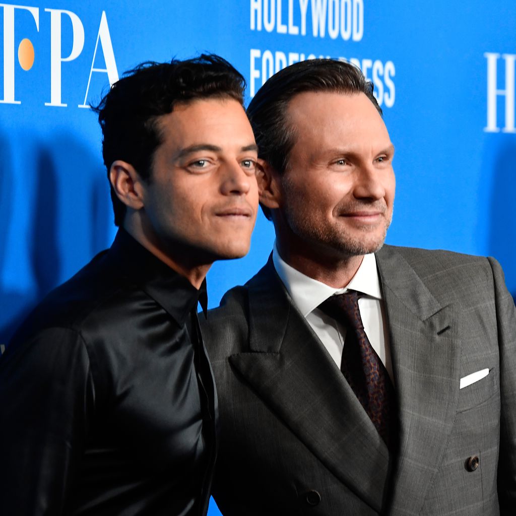 Rami Malek und Christian Slater im August 2018