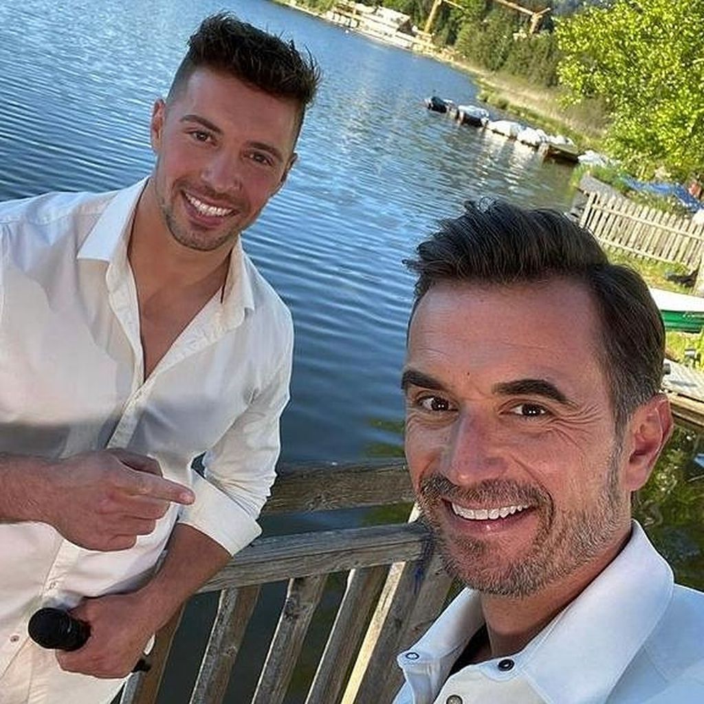 Ramon Roselly und Florian Silbereisen im Juni 2021 in Kitzbühel