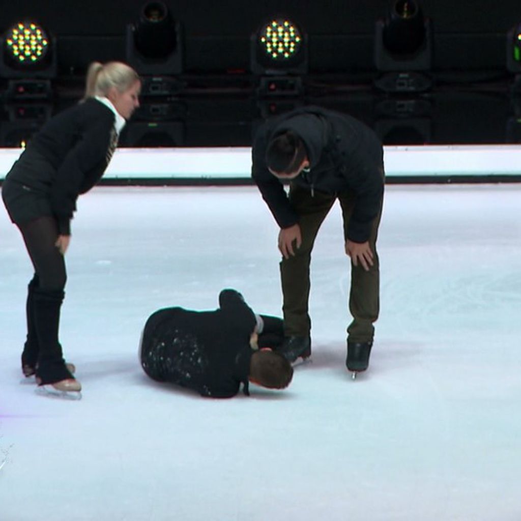 Ramona Elsener und Joey Heindle beim Training zu "Dancing on Ice"