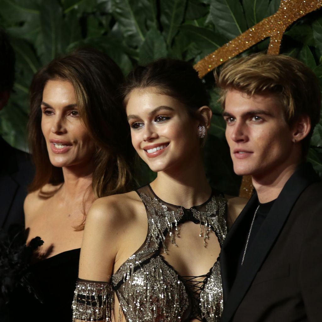 Rande Gerber, Cindy Crawford, Kaia Gerber und Presley Gerber