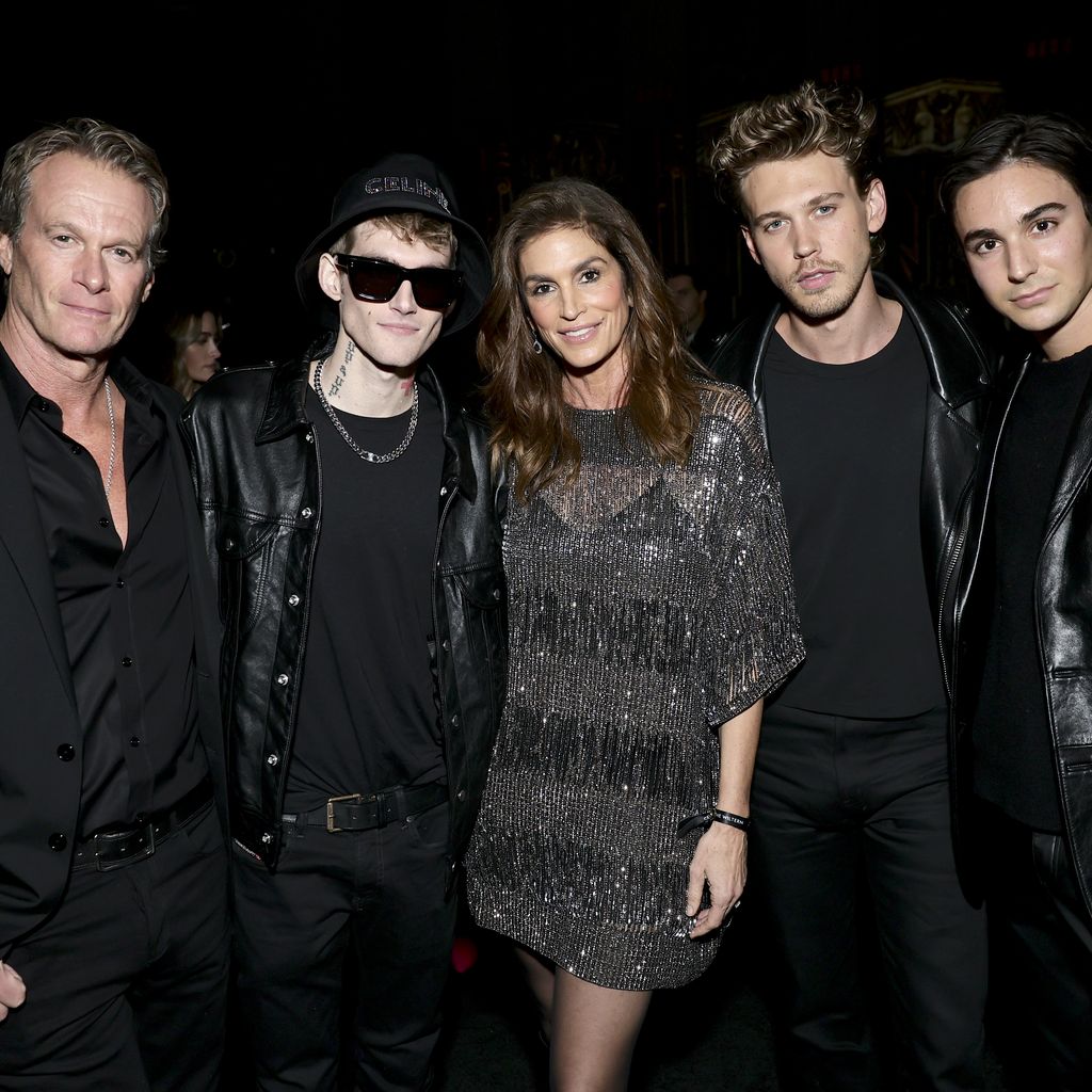 Rande Gerber, Presley Walker Gerber, Cindy Crawford, Austin Butler und Travis Jackson im Jahr 2022