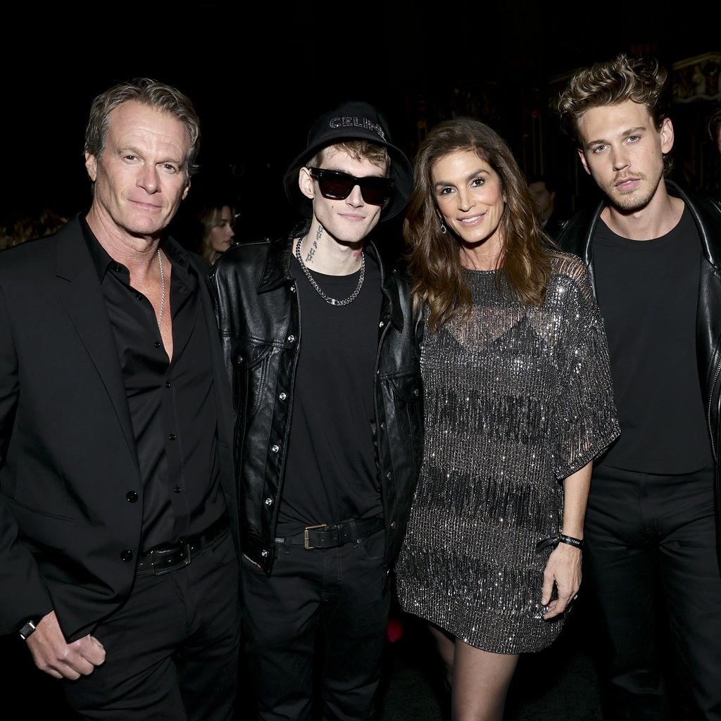Rande Gerber, Presley Walker Gerber, Cindy Crawford, Austin Butler und Travis Jackson