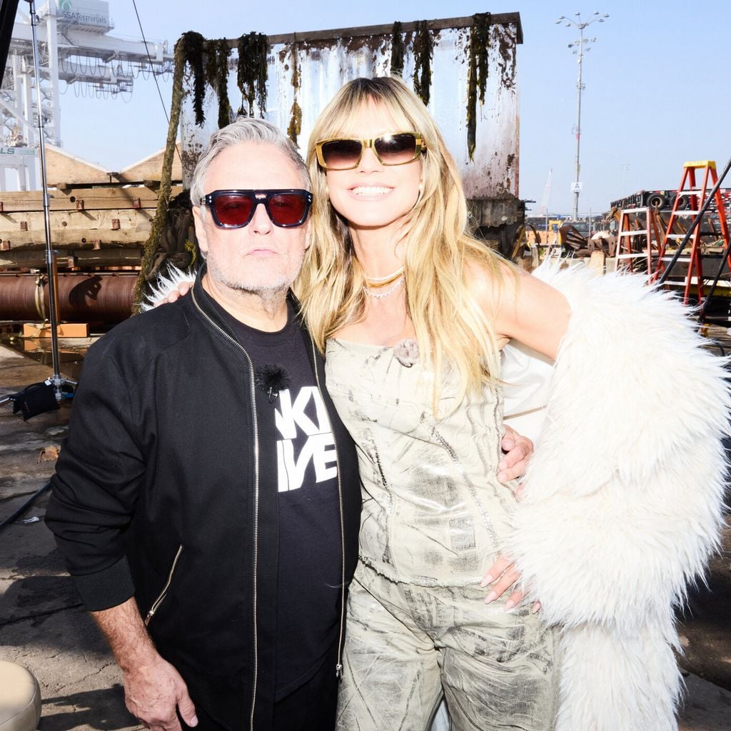 Rankin und Heidi Klum am Set von GNTM