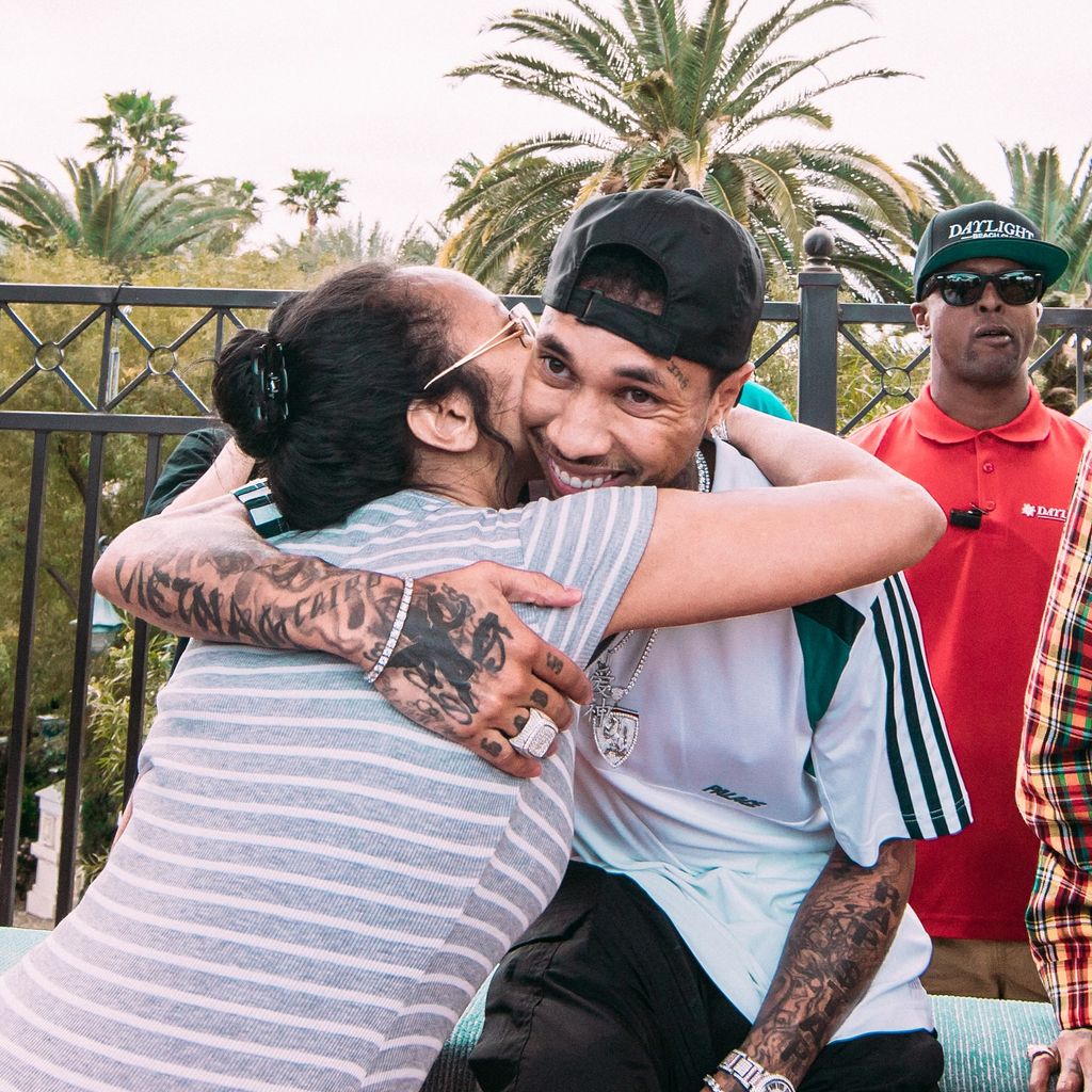 Rapper Tyga mit seiner Mutter Pasionaye