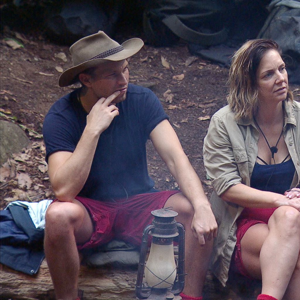 Raúl Richter, Daniela Büchner und Markus Reinecke im Dschungelcamp