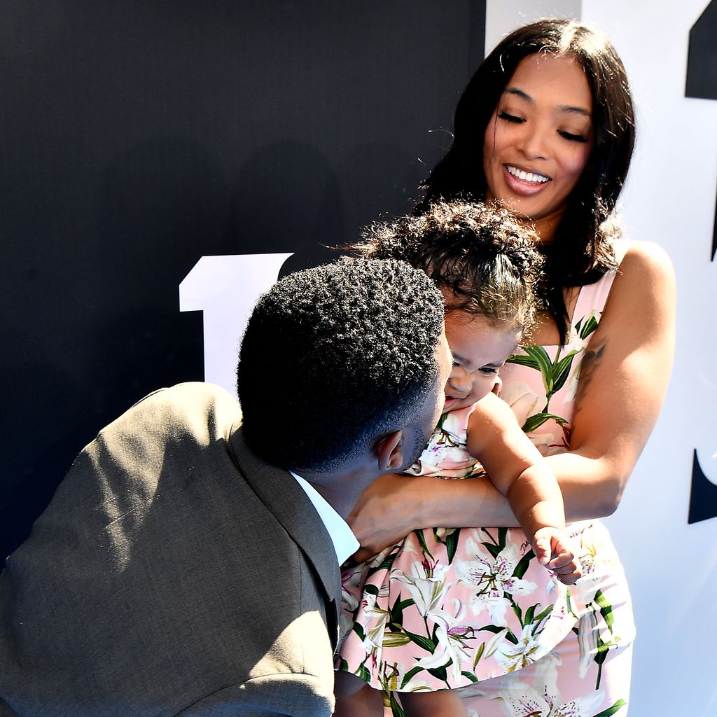 Ray J mit seiner Tochter Melody und seiner Frau Princess, 2019