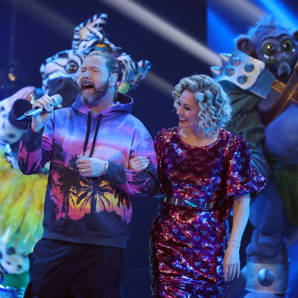 Rea Garvey und Ruth Moschner beim "The Masked Singer"-Finale